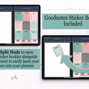 Hearts Theme Digital Planner Stickers: Goodnotes Pre-cropped Pngs ...
