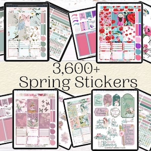 Spring Digital Sticker Pack | Digital Planner Stickers | Goodnotes Stickers | iPad Stickers | Seasonal Digital Sticker Pack