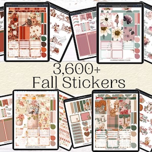 Fall Sticker Pack | Digital Planner Stickers | Goodnotes Stickers | iPad Stickers | Seasonal Digital Sticker Pack