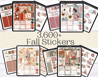 Fall Digital Planner Stickers: Autumn Joy, Cozy Autumn (Goodnotes, iPad)
