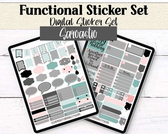 Functional Digital Stickers | Sarcastic Hearts Theme Digital Stickers | Goodnote Elements | Planner Stickers | Pre-Cropped PNGs