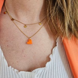 Anhänger Kette "Herz" | Acryl | Herzanhänger | Schmuck | Anhänger für Halskette