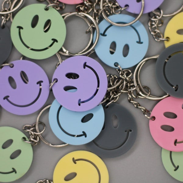 Keyring Smiley | Smilie | Happy keyring | Gift | Birthday gift | Communion gift