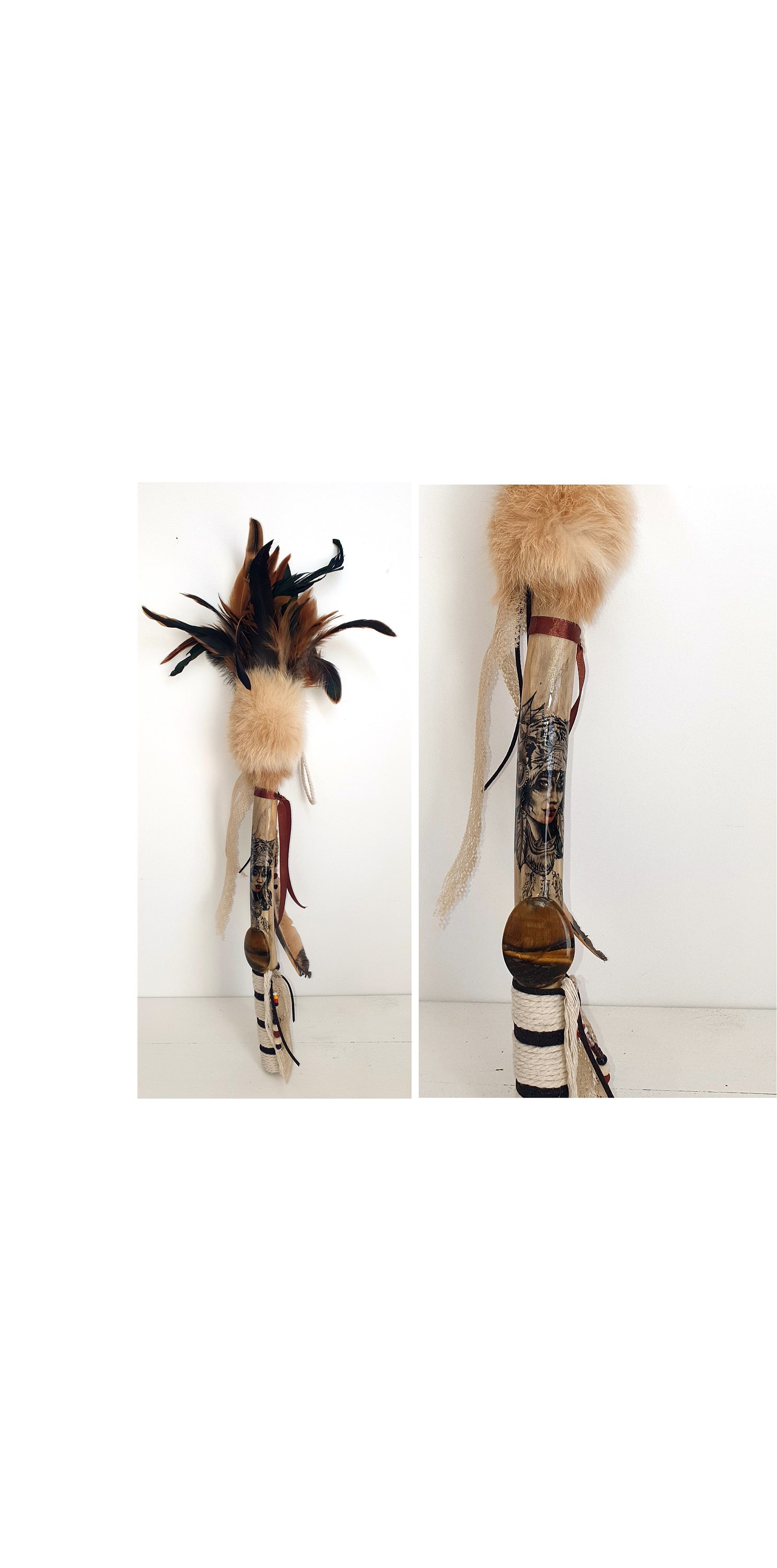 Bâton de Parole Indienne Leop