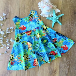 Coral Reef Dress | Ocean Dress | Sea Dress | Ready to Ship