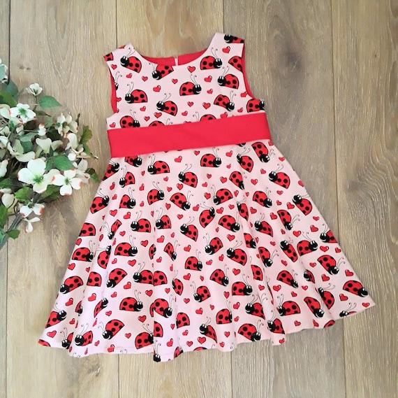 pink ladybug dress Throw & Go Dress  Ladybug Pink