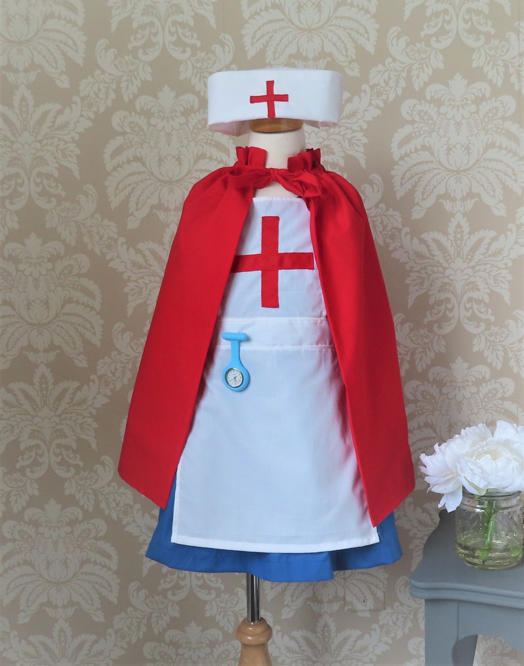 Child's Nurse's Costume Child's Nurse Dressup Child's Halloween Costume Etsy