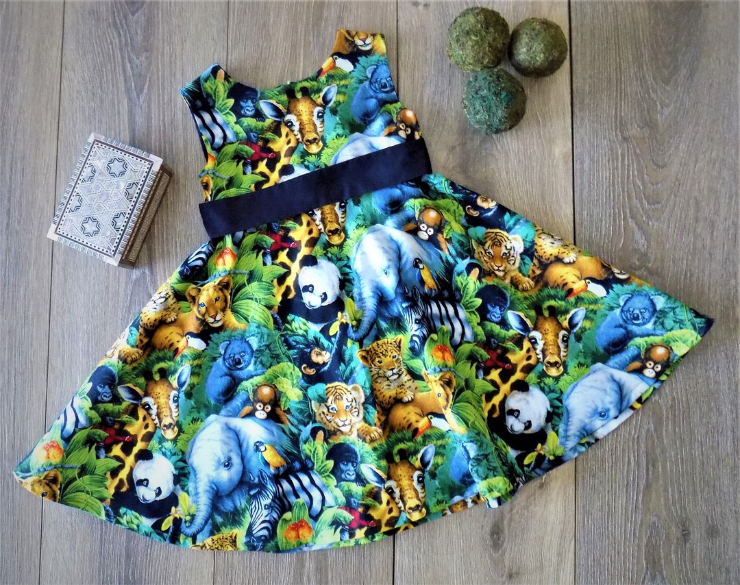 KIDS T-SHIRT DRESS 12-14 ANIMAL ARMY main image 1