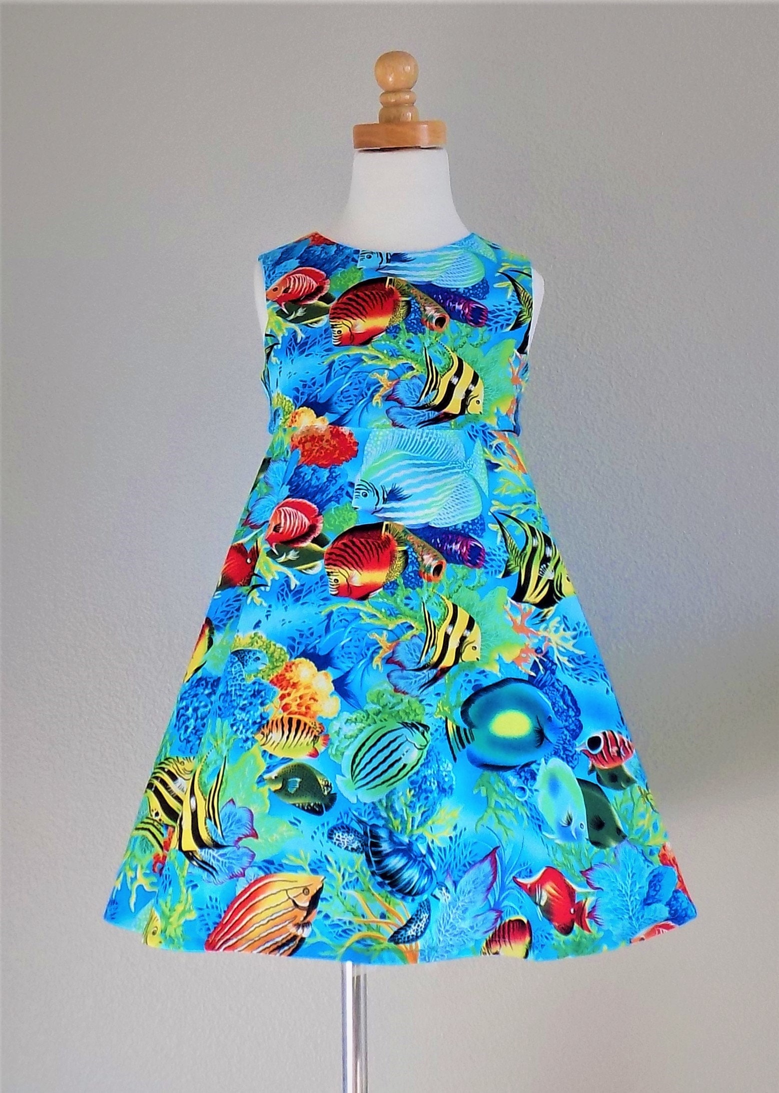 LITTLE DRESS JERSEY SEA -V1323