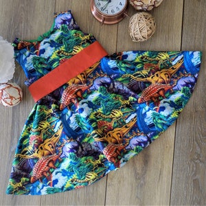 Girl's Dinosaur Dress | Ready to Ship