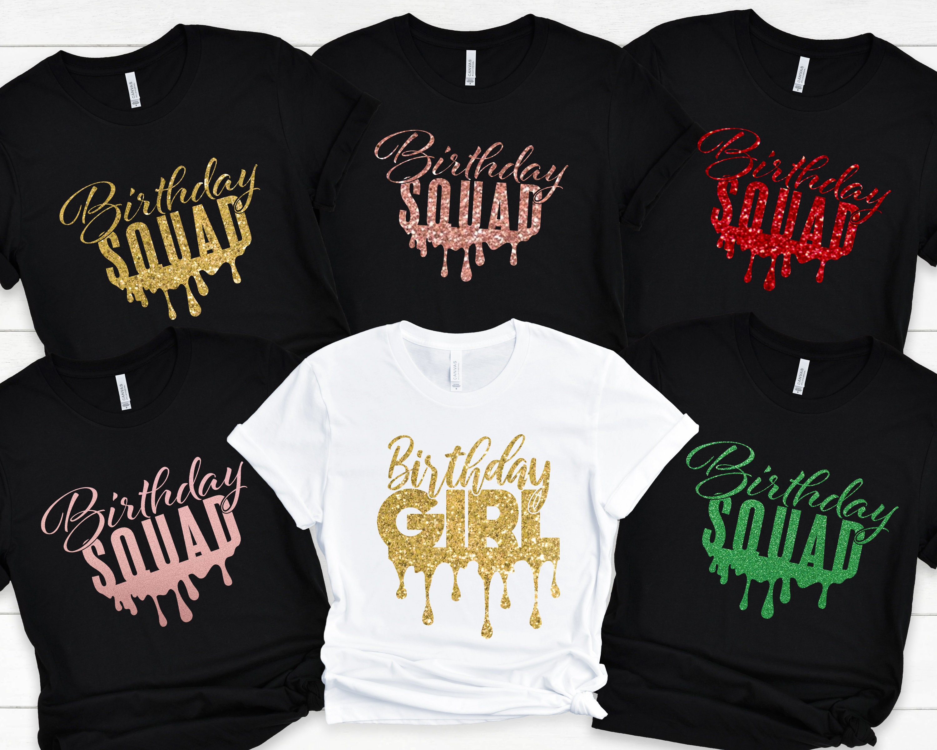 Squad shirts for birthday sale