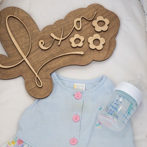 Custom Name Sign, Boho Nursery Decor, Baby Name Sign, Nursery Name Sign, Above Crib Name Sign, Wooden Name Sign, 3D Name Sign, Large Sign
