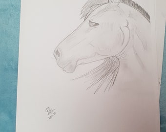 Dibujo de caballo - Etsy México Dibujo de caballo - Etsy México