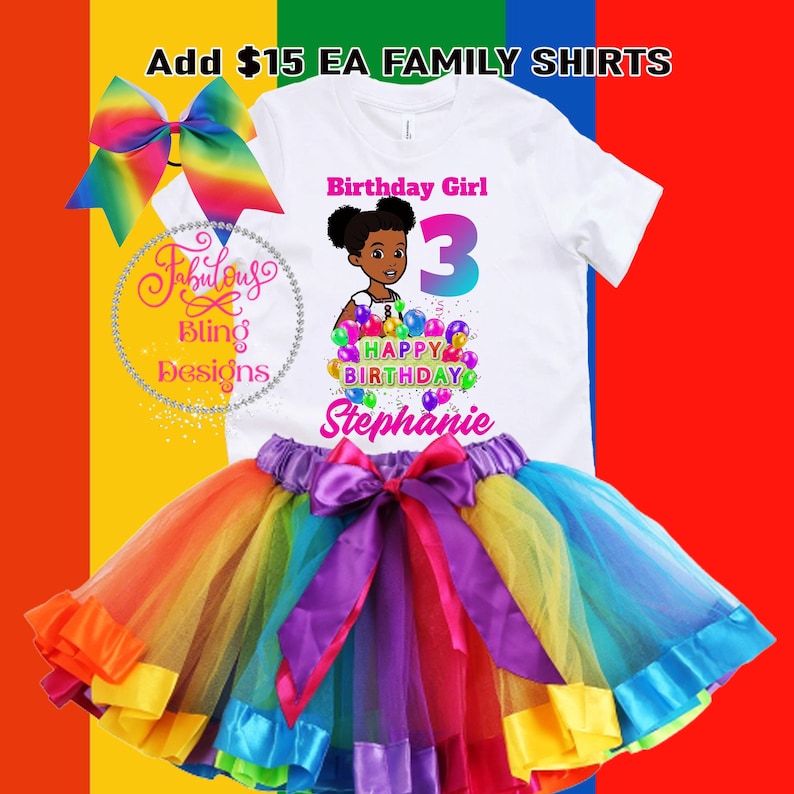 Gracie Corner Birthday Tutu Outfit Custom Gracies Corner Etsy