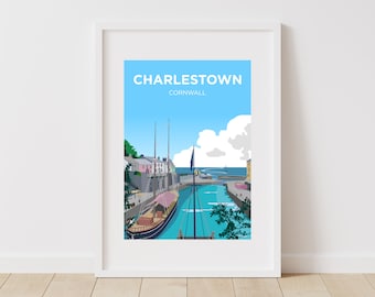 Charlestown, Cornwall Poster