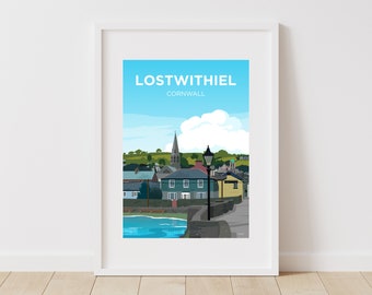 Lostwithiel, Cornwall Travel Poster