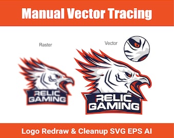 Manual Vector Tracing Service | Logo Redraw & Cleanup | ai, eps, svg, pdf