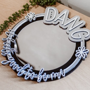 Teen Mirror Affirmation Gift // Laser SVG Cut File // Kind Woman DIY Dang Feels Good to be ME // Pattern glowforge omtech cricut silhouette