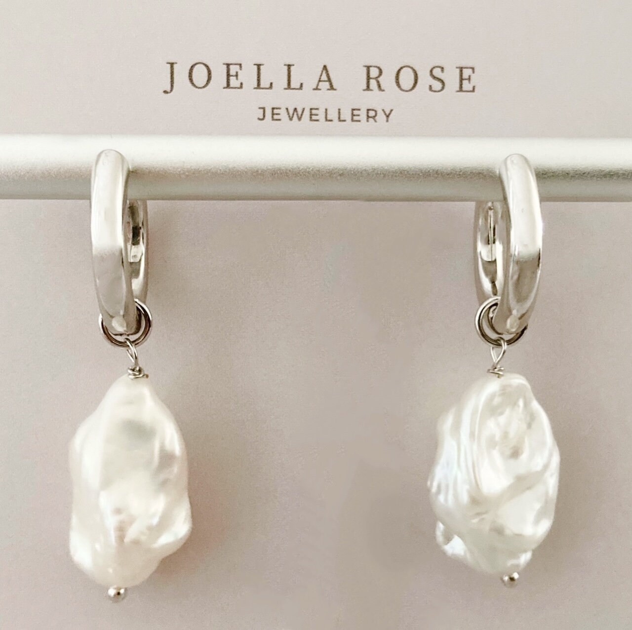 Orecchini Pendenti Goccia Con Perle D'Acqua Dolce E Fiori - Argento 925 - Barocchi
