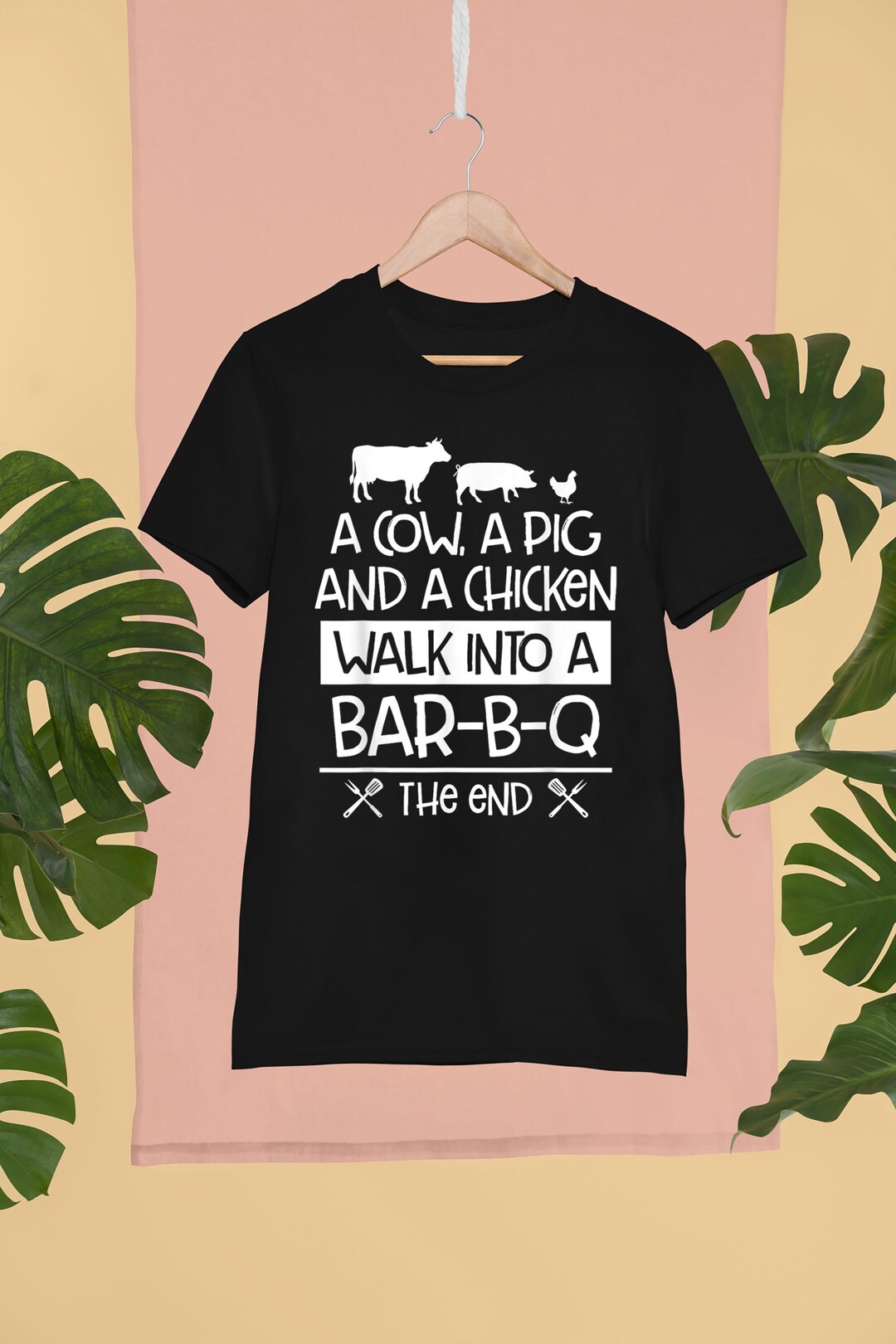 A Cow A Pig And A Chicken Walk Into A Bar B Q The End BBQ Etsy a-cow-a-pig-and-a-chicken-walk-into-a-bar-b-q-the-end-bbq-etsy