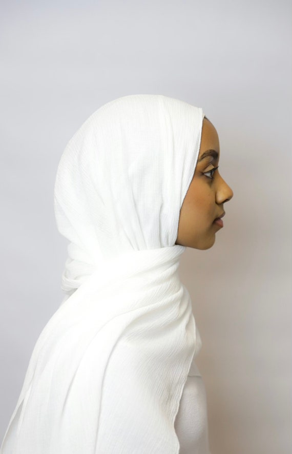 White Hijab - Etsy Australia