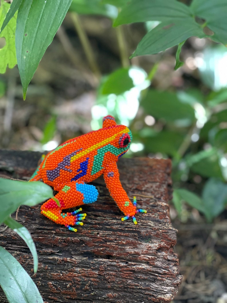 3D Seed Bead Frogs Frog Seed Bead Sculpture Seed Bead Animal Etsy