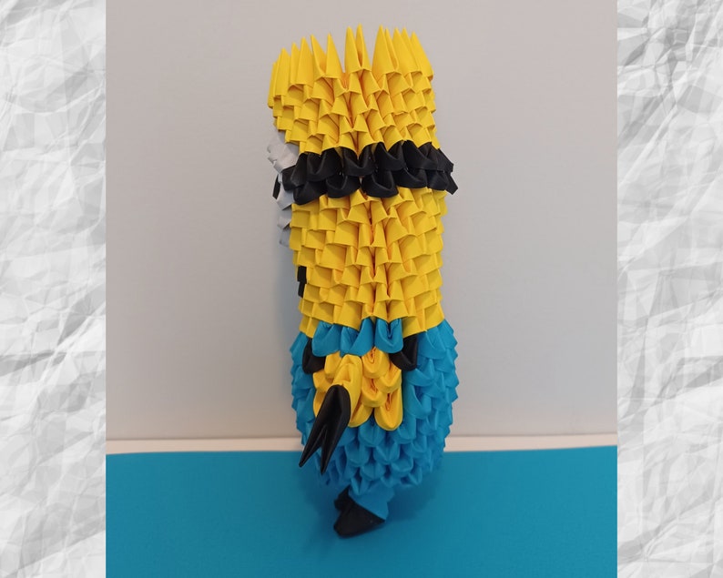 Minion 3D Origami Minion One-eyed Origami Minion Origami - Etsy