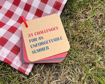 31 summer activities for kids | 31 challenges for an unforgettable summer | activity pack for kids | available in EN and PT