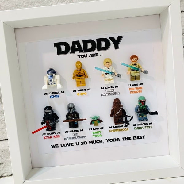 Personalised Star Wars Gifts, Personalised Box Frame, Personalised Birthday Gift, Gifts for Dad, Gifts for Daddy, From Son, Fathers Day