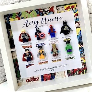 Gepersonaliseerde papa cadeau papa superheld boxlijst gepersonaliseerd cadeau voor hem Verjaardagscadeaus voor hem Vaderdagcadeaus Cadeaus van dochter