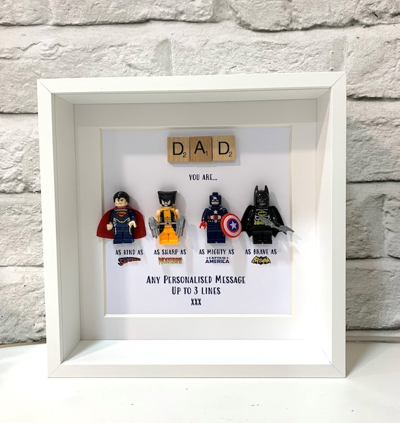 Personalised Superhero Daddy Photo Frame – Marvel Theme – Custom Name & Message – Perfect Christmas/Birthday Gift For Dad - View #5