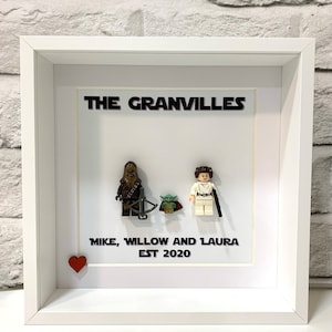 Gepersonaliseerde familiecadeau, gepersonaliseerde familieprint, Star Wars-cadeau, gepersonaliseerde familiefotolijst, familieportret, Vaderdagcadeaus