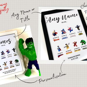 End of Term Teacher Thank You Gift, Superhero Personalised Print, Appreciation Gifts, Male Teacher Gifts, End of Year Gifts for Him image 7