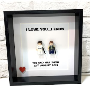 Star Wars Personalised Picture Frame Wall Art - Wedding Day, Engagement, Marriage, Anniversary Gift, Birthday, Valentines Day, Christmas