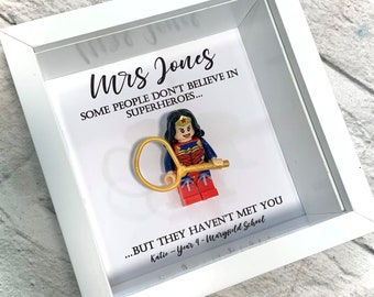 Teacher Thank You Christmas Gift Personalised Superhero End of Term Gifts