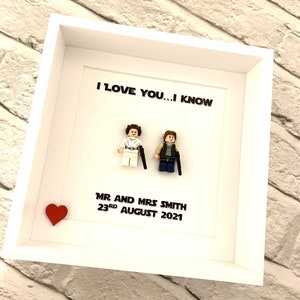 I Love You - I Know Quote Boyfriend Girlfriend Husband Wife Gift Frame, Personalised Birthday Gift, Engagement Gift, I Love you...I Know