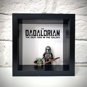 Star Wars The Mandalorian The Dadalorian The Babylorian Personalised Custom Frame Gift | Personalised Fathers Day Gift
