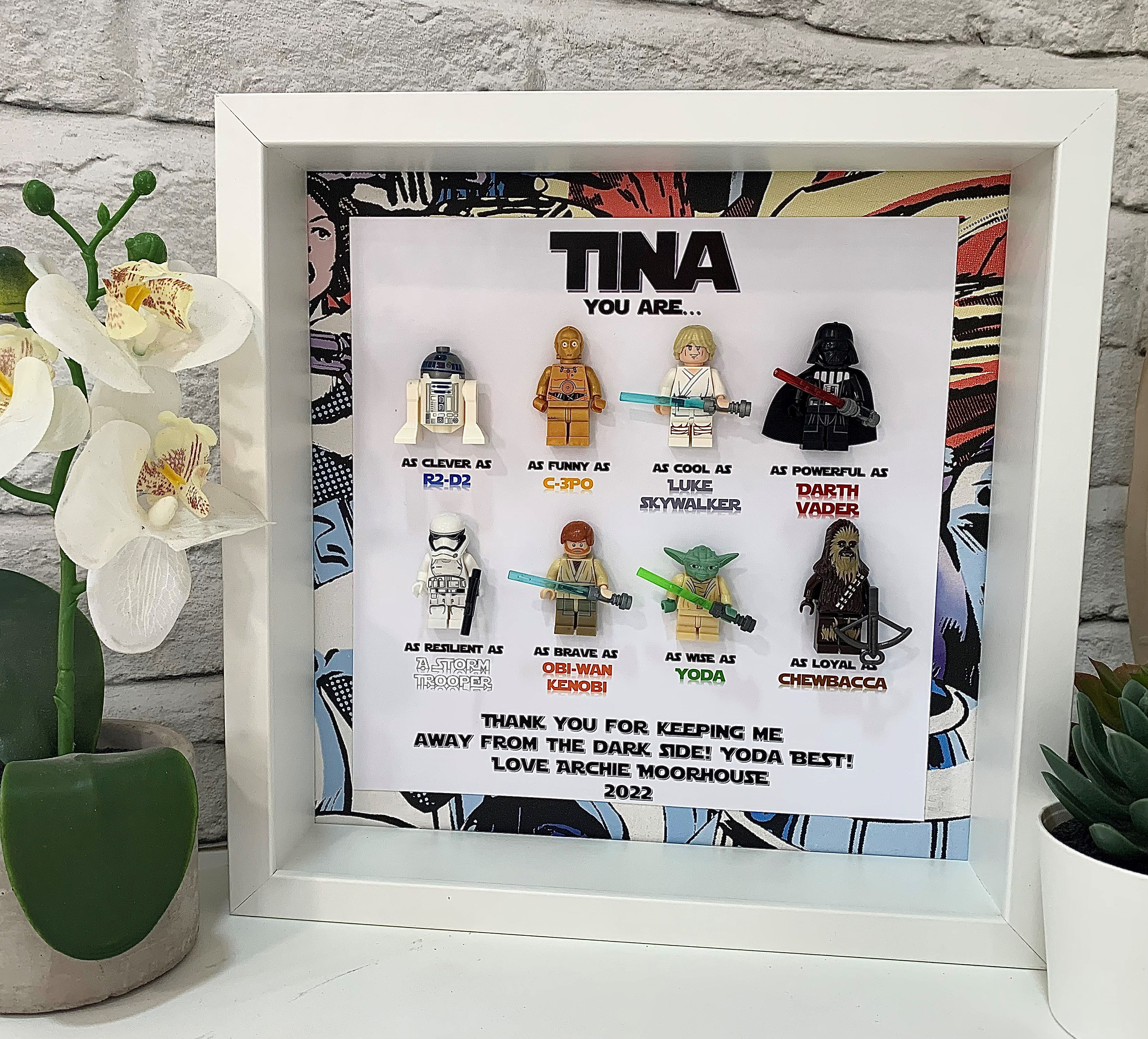Personalised Star Wars Gifts Personalised Box Frames - Etsy UK