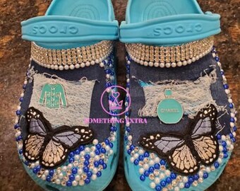 【FETICO】 EMBELLISHED WOODEN CROGS Classic Clogs W/ Full Embellishments (kid) - Etsy