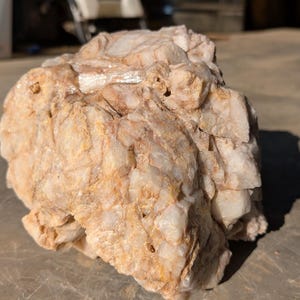 Large White Quartz Crystal Rock: Natural Carolina Specimen, 14 lb