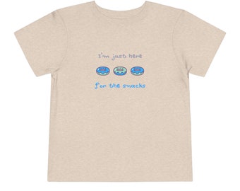 Camiseta para niños Sólo estoy aquí por los bocadillos