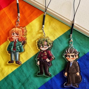 Pkmn Scarlet & Violet Character Charms // Brassius, Hassel, Larry 3" Acrylic Charm