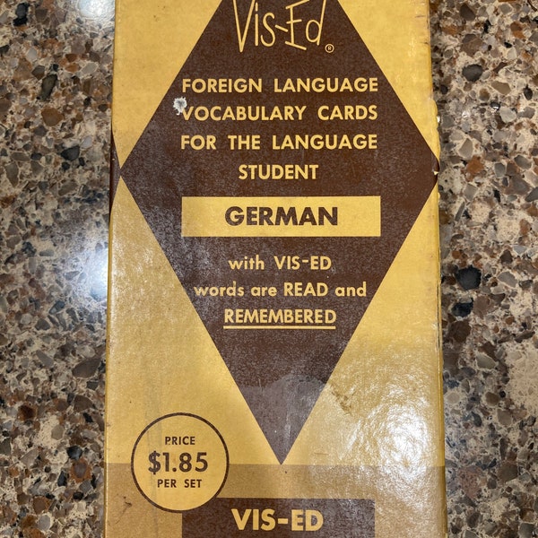 Vis-Ed German language vocabulary cards