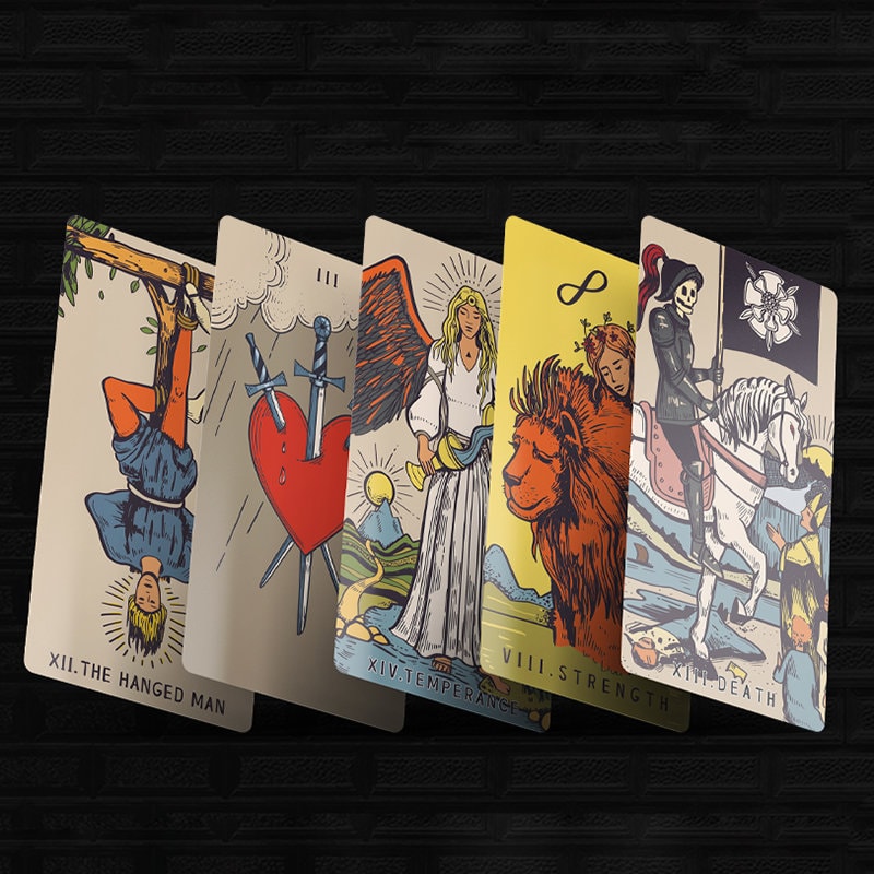 Original Tarot: Handcrafted 78-card Deck Vintage Comic Art Style, Rws ...