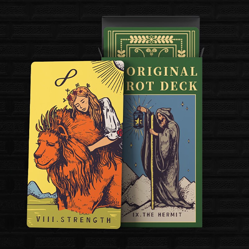 Original Tarot: Handcrafted 78-card Deck Vintage Comic Art Style, Rws ...