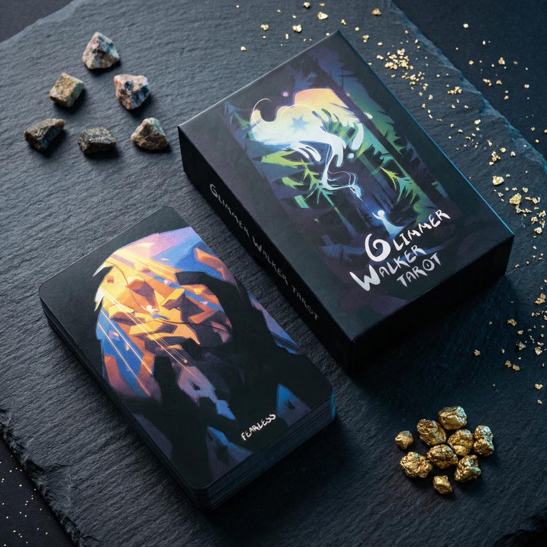 Glimmer Walker Tarot Deck v2: 78-Card RW Deck with Gilded Edges image 11