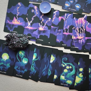 Glimmer Walker Tarot Deck v2: 78-Card RW Deck with Gilded Edges image 9
