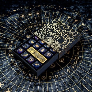 Ragnarok - Dados del Tarot del Atardecer Marino