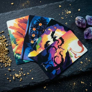 Glimmer Walker Tarot Deck v2: 78-Card RW Deck with Gilded Edges image 5