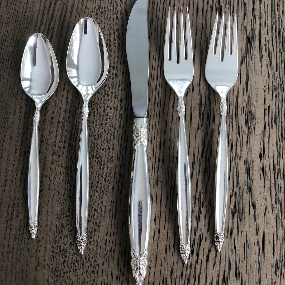 1847 Rogers Bros. 'garland' Pattern Silverplate Flatware. Service